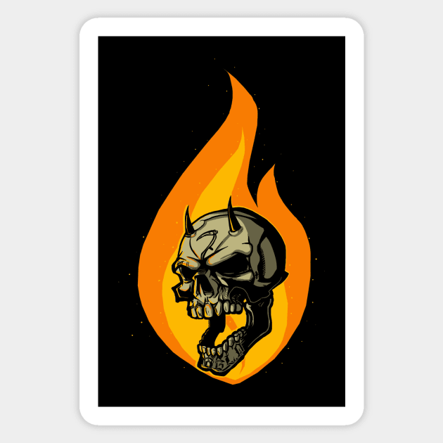 Flame On Sticker by AndreusD